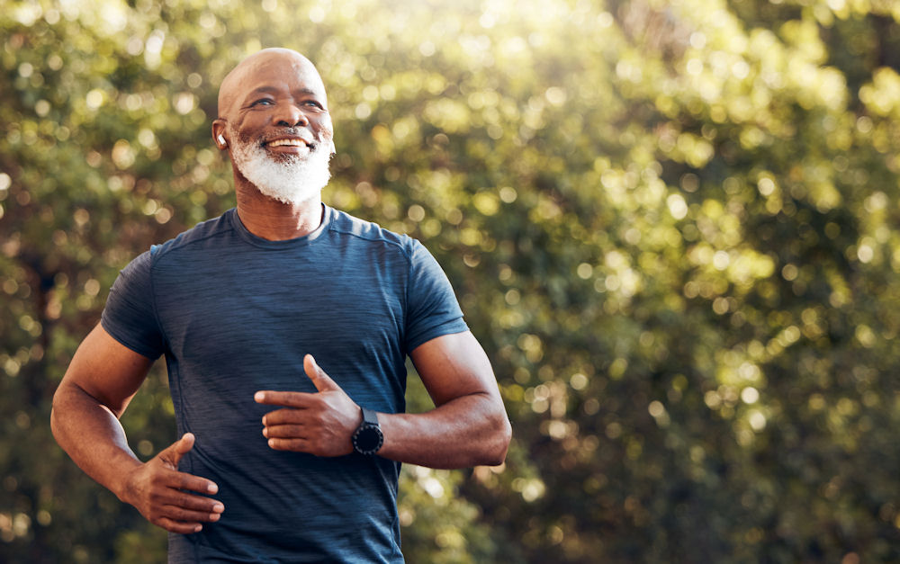 man jogging in recovery taking part in holistic treatment for mental health